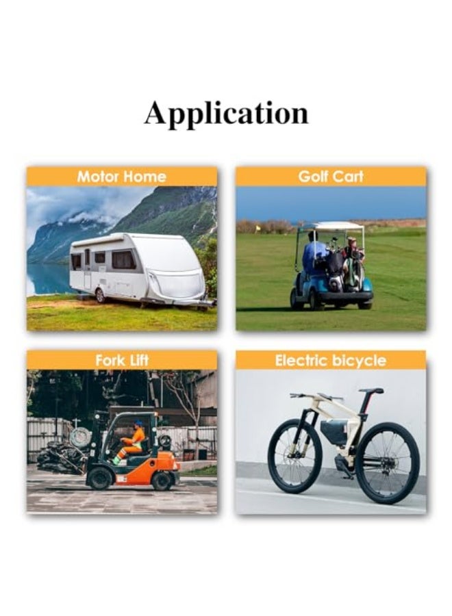 Battery charge meter/battery capacity meter, global digital LCD battery discharge alarm, suitable for golf carts, etc. (48V) - Image 3