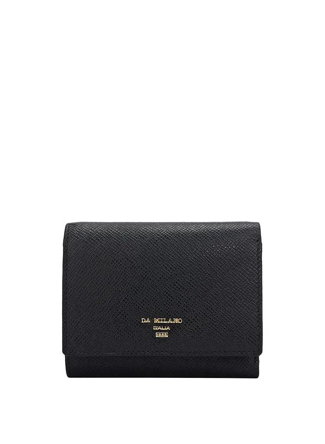Genuine Leather Black Ladies Wallet