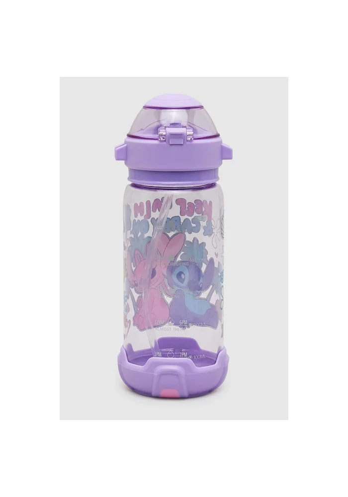 R&b  Angel & Stitch Print Sipper Water Bottle  | Best Price UAE
