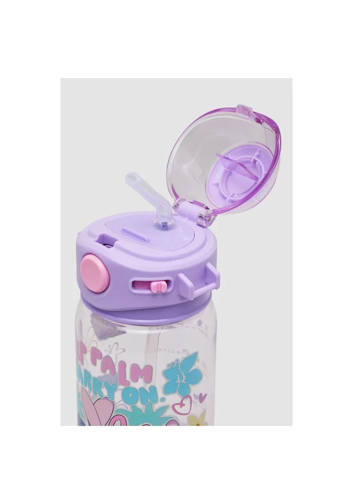 R&b  Angel & Stitch Print Sipper Water Bottle  | Best Price UAE