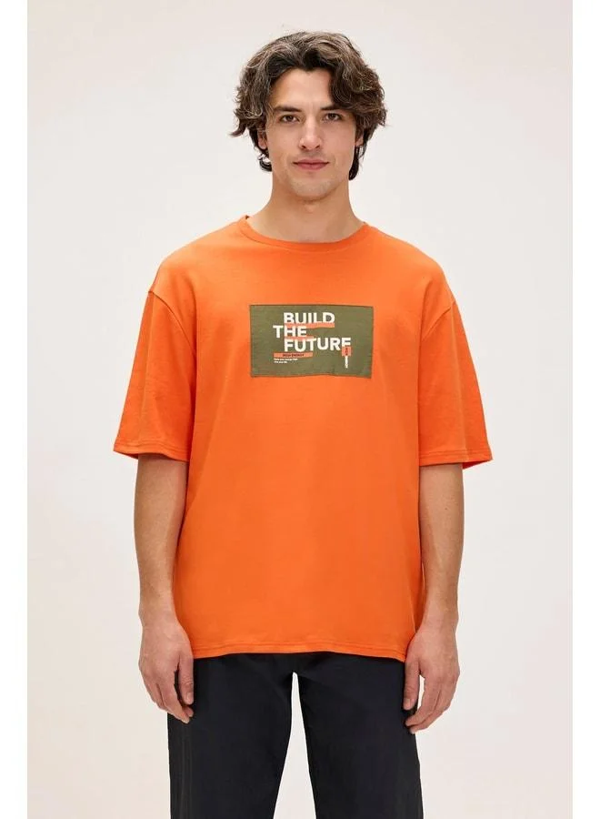 Bad Bear Moreno Orange Men's Printed T-Shirt.