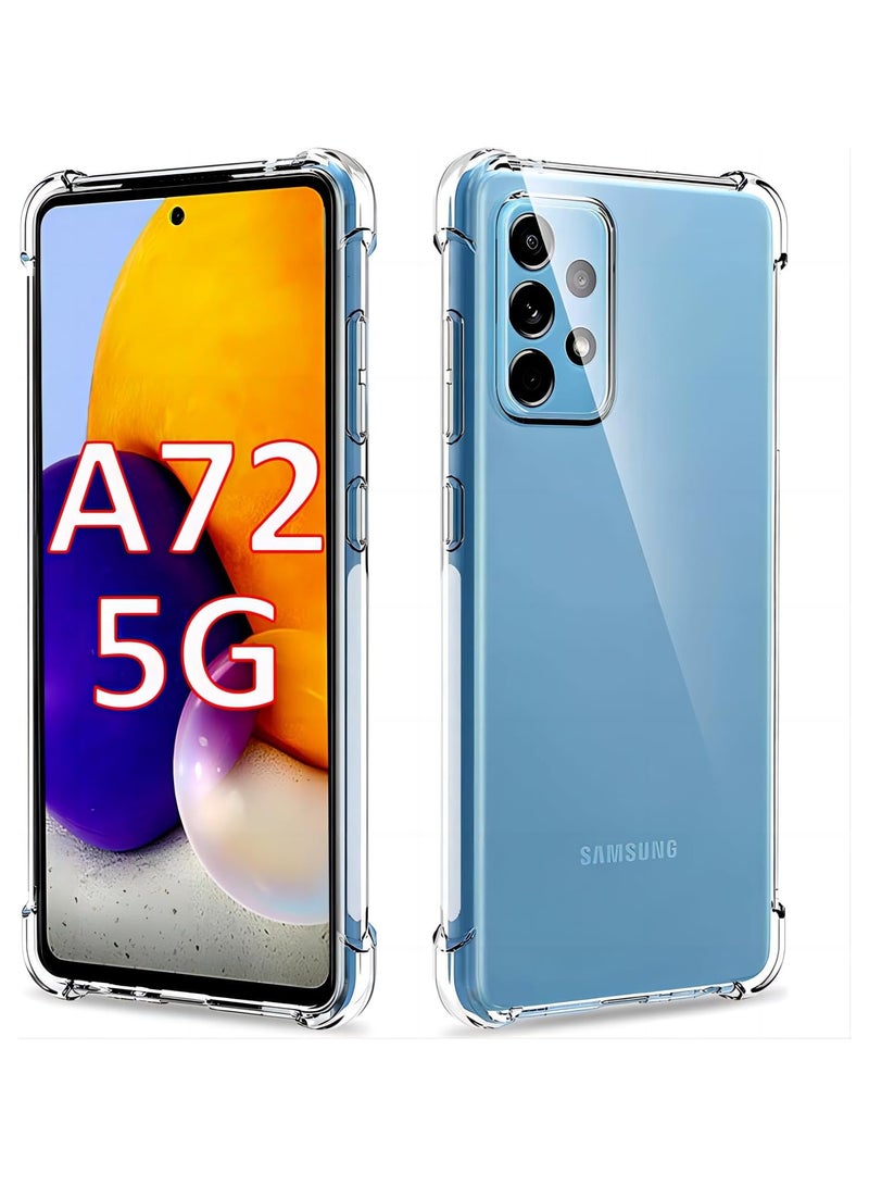 Back Cover Defender For Samsung Galaxy A72 Anti-Shock High Protection - Clear - Image 2