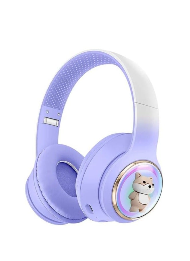 AMBERJACK Wireless Music BT Headphones for Gaming Over Ear Foldable Noise Protection Headset AKZ52 For Children Boy Girl Travel School Phone Pad Tablet PC  - Image 1