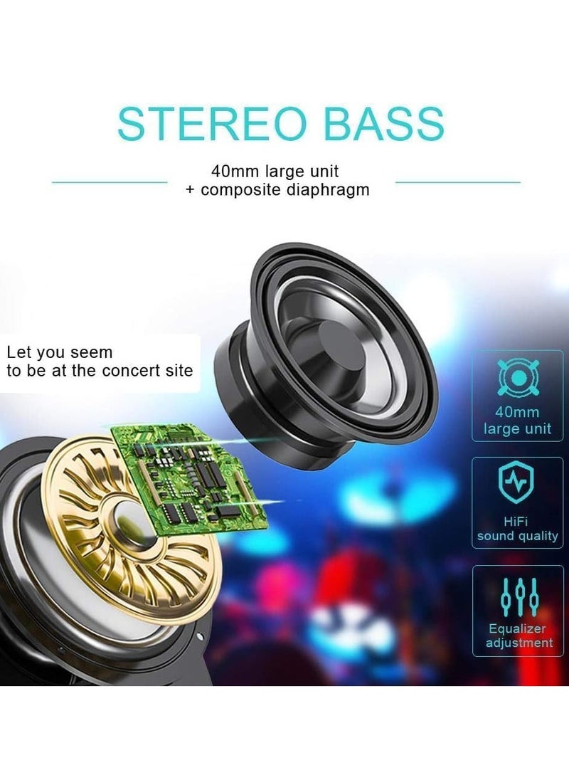 AMBERJACK Wireless Music BT Headphones for Gaming Over Ear Foldable Noise Protection Headset AKZ52 For Children Boy Girl Travel School Phone Pad Tablet PC  - Image 3