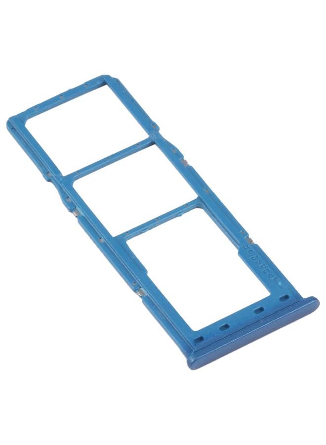 For Samsung Galaxy A12 SM-A125 SIM Card Tray + SIM Card Tray + Micro SD Card Tray (Blue) - Image 3