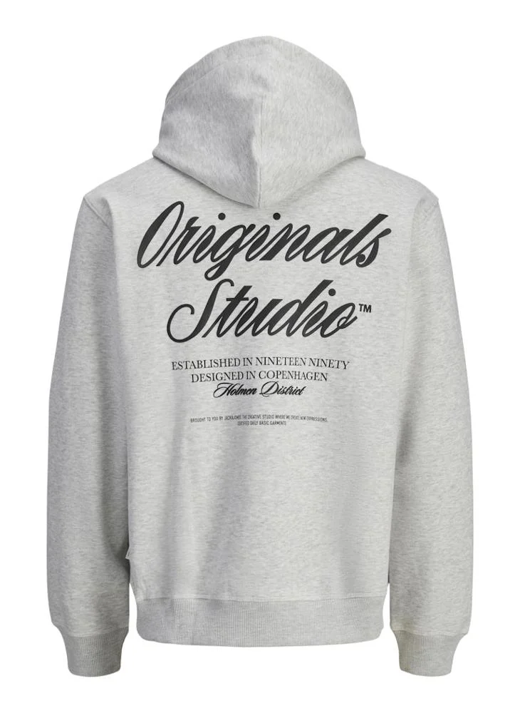 JACK & JONES  Graphic Pullover Hoodie for Men | Best Price UAE