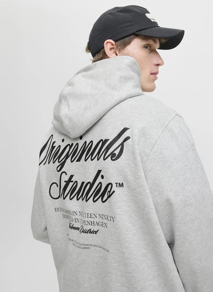 JACK & JONES  Graphic Pullover Hoodie for Men | Best Price UAE