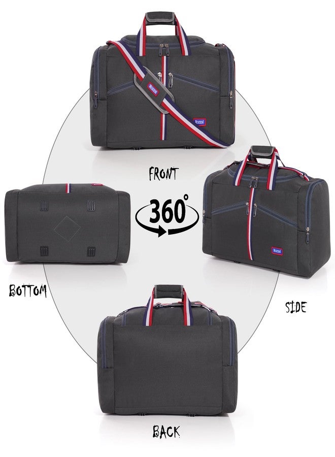 ROZEN Overnight Travel Duffel Weekender Polyester Bag for Men, Women 75L (Grey) - Image 2