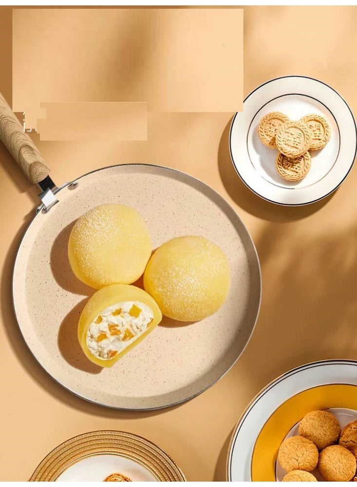 Small granite crepe pan with wooden handle - non-stick and practical - Image 2