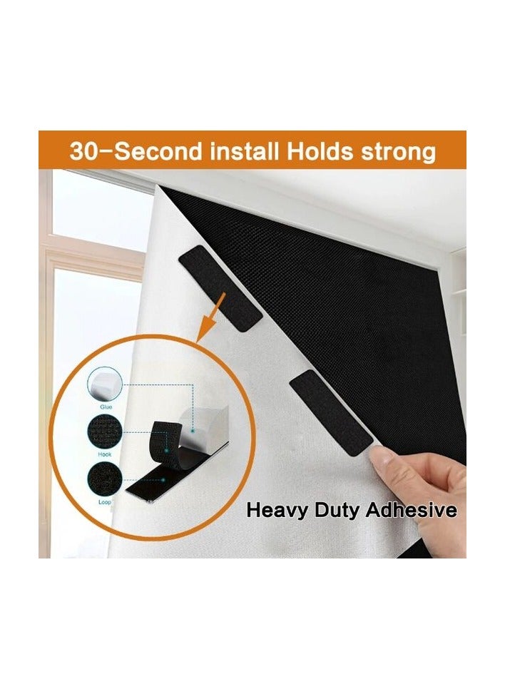 ستائر الإظلام المحمولة مع الشريط اللاصق الذاتي السفر الستائر الشمسية القابلة للقطع لغرفة النوم غرفة المعيشة الحمام والستائر الإظلام العلية عرض 145 سم طول 200 سم - Image 2