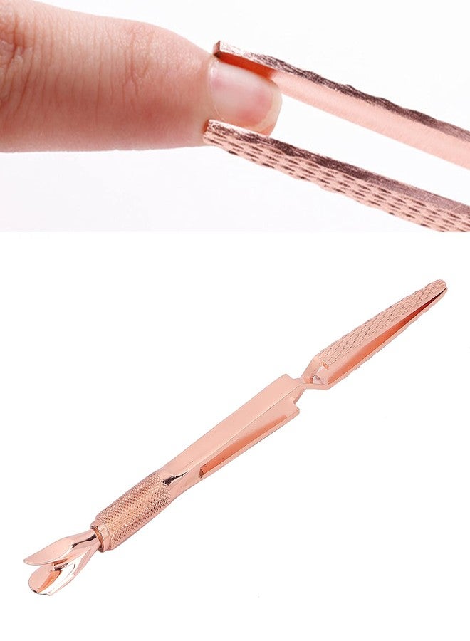 Yinhing Multi-function Nail Art Pincher, Nail Art Pincher Stainless Steel Cuticle Pusher False Nail Shaping Tweezers Nail Art Tools for Manicure (#1) - Image 2