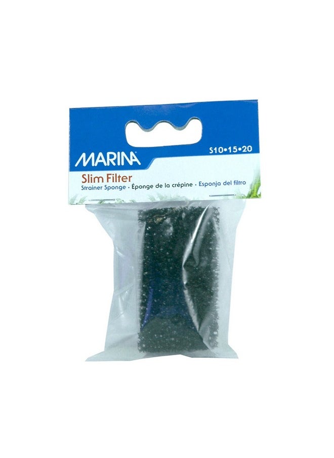 Marina Marina Slim Filter Intake Strainer Sponge, Replacement Aquarium Filter Media, A296 