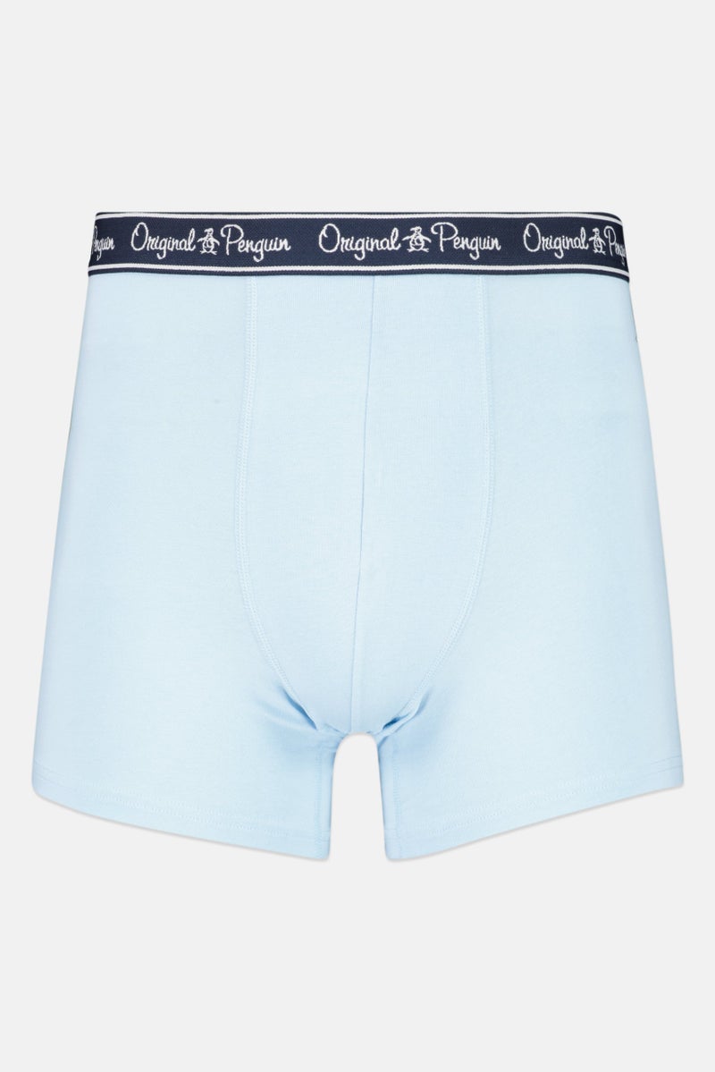 Original Penguin Men 3 Pieces Plain Boxer Briefs, Navy/Purple/Steel Blue  - Image 5