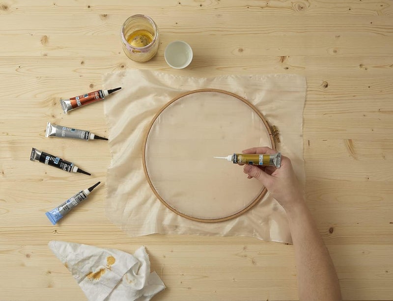 Pebeo Setasilk Gutta 147-002 - Water Based Silk Paint in Pearl White (20 ml) - Image 2