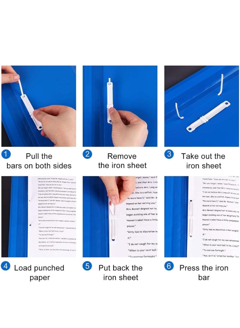 PRIMA A4 Project Folder (Blue x 12Pcs), Plastic Report Files 2 Prong, A4 Report Project Document File Folders, Presentation Project Folder for Office School - Image 4