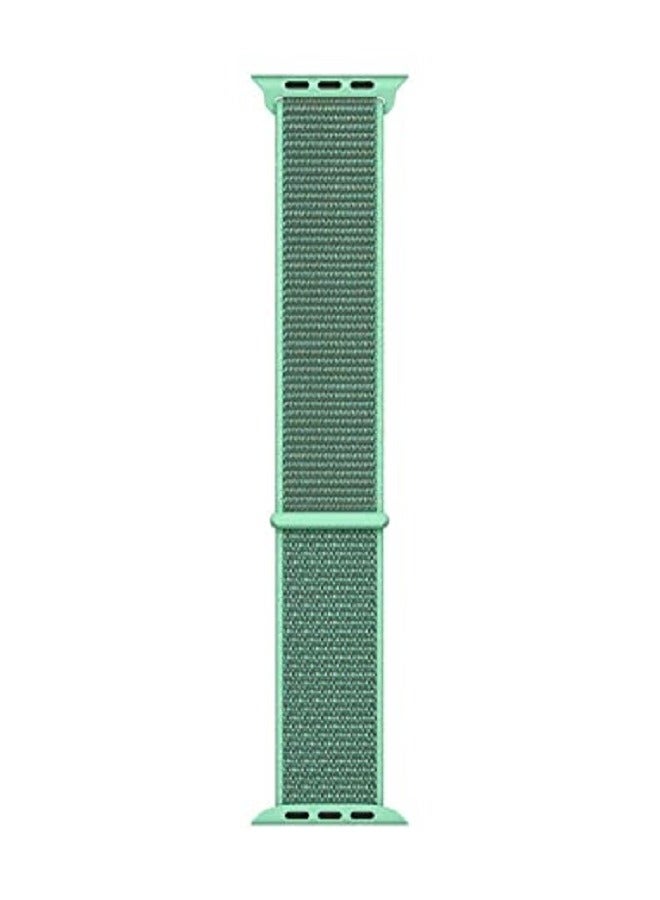 CATANES Nylon Sport Loop Band Compatible for Apple Watch 42mm (Series 10) 38mm 40mm 41mm Spearmint Green - Image 1