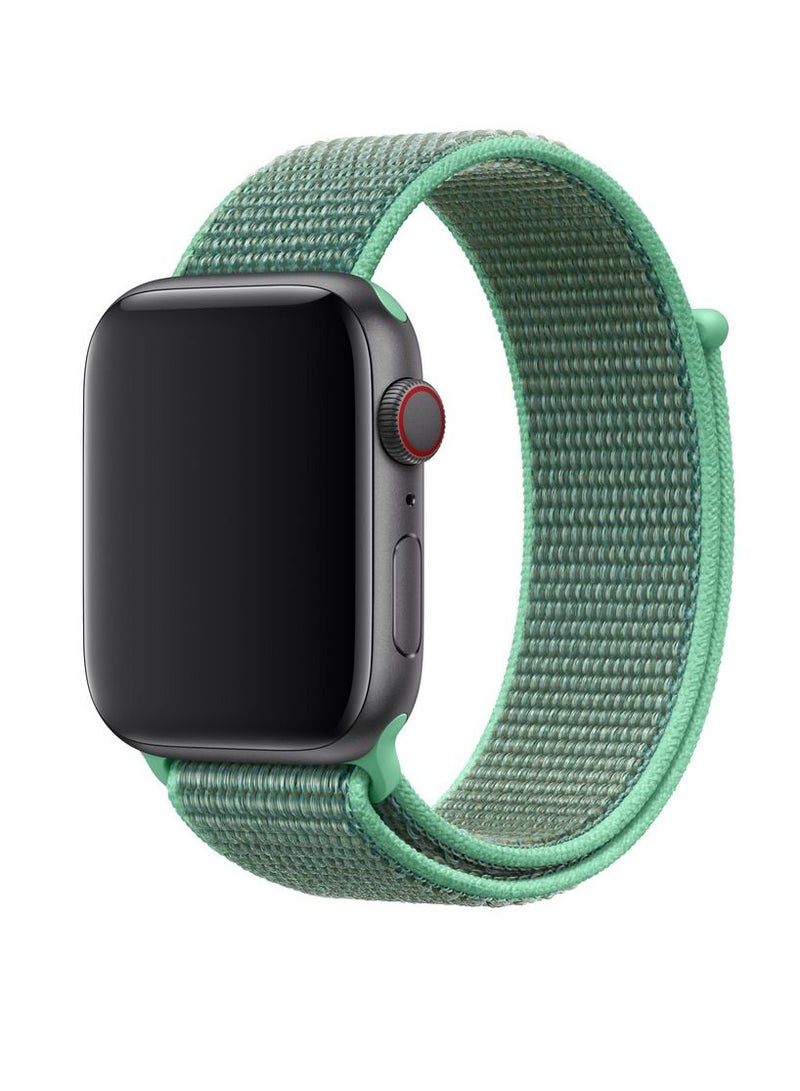 CATANES Nylon Sport Loop Band Compatible for Apple Watch 42mm (Series 10) 38mm 40mm 41mm Spearmint Green - Image 5