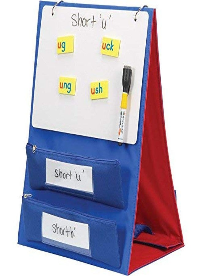 Really Good Stuff Desktop Stand with Flip Magnetic Boards and Storage Pockets - 1 Stand, 3 Boards - Image 3