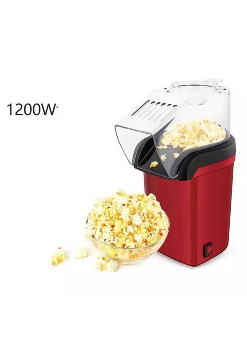 Electric Corn Maker Popcorn Machine Household Diy Automatic Mini Hot Air Popcorn Maker Machine 1200W Quick To Complete Healthy Food In 2-3 Minutes  - Image 4