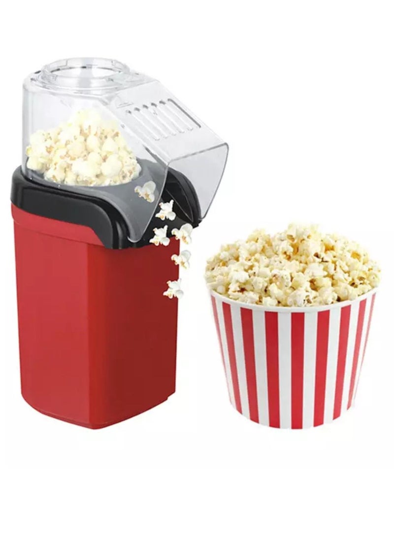 Electric Corn Maker Popcorn Machine Household Diy Automatic Mini Hot Air Popcorn Maker Machine 1200W Quick To Complete Healthy Food In 2-3 Minutes  - Image 1