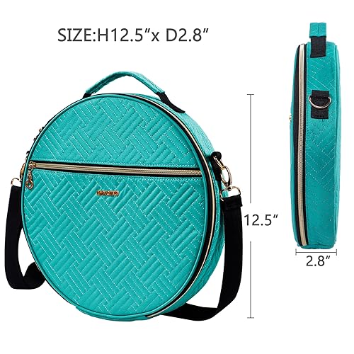 MYBAGZING Round Embroidery Bag Storage Organizer with Multiple Pockets for Cross Stitch Embroidery Kits - Image 3