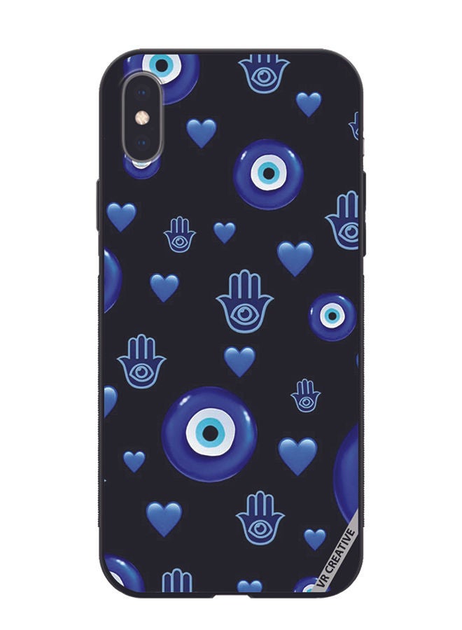 VR CREATIVE Protective Case Cover For Apple iPhone XS Max Evil Eye Design Multicolour - Image 1