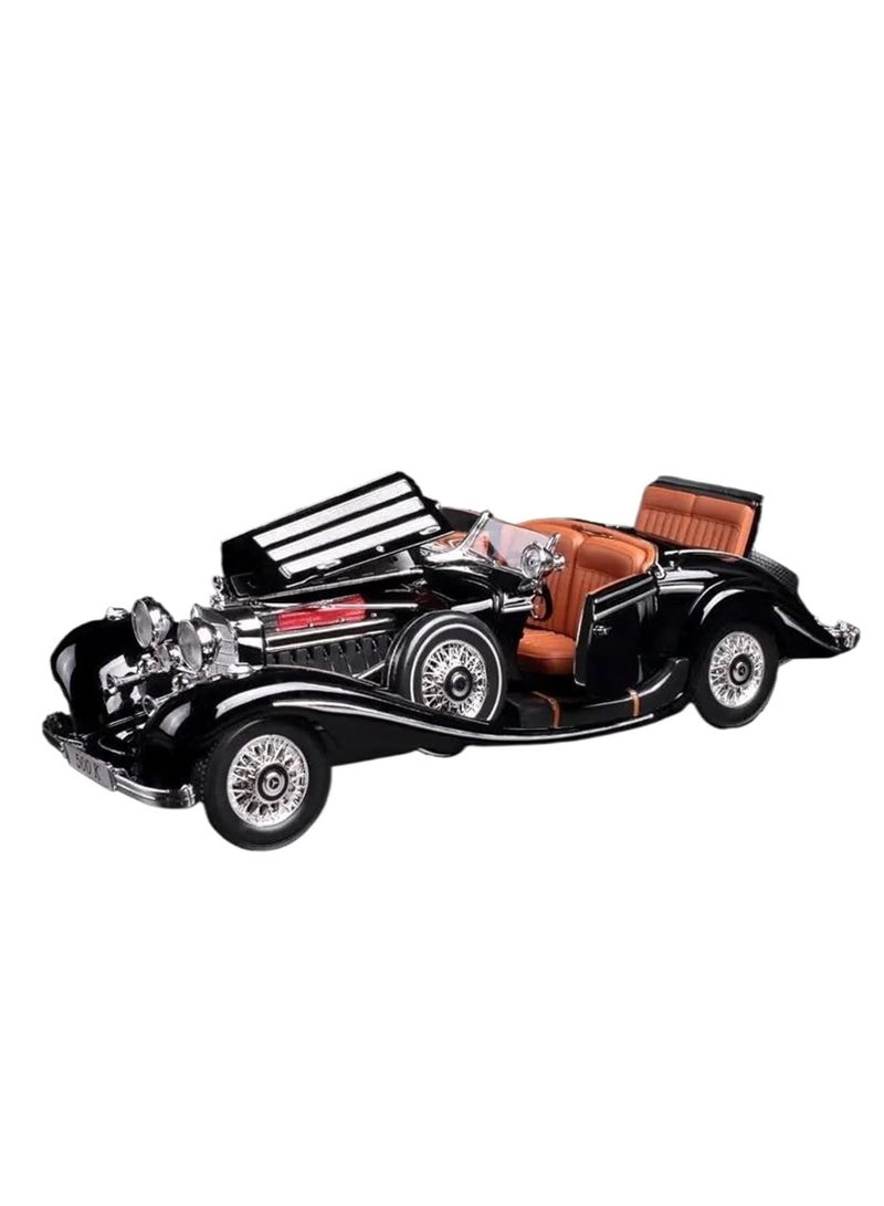 Miniature Replica Car Model 1:18 for Mercedes 500K 1936 Model Classic Car Model Car Classic Car Alloy Retro Car Model Pre-Built Model Scale Die-cast Vehicle(Size:A) - Image 1