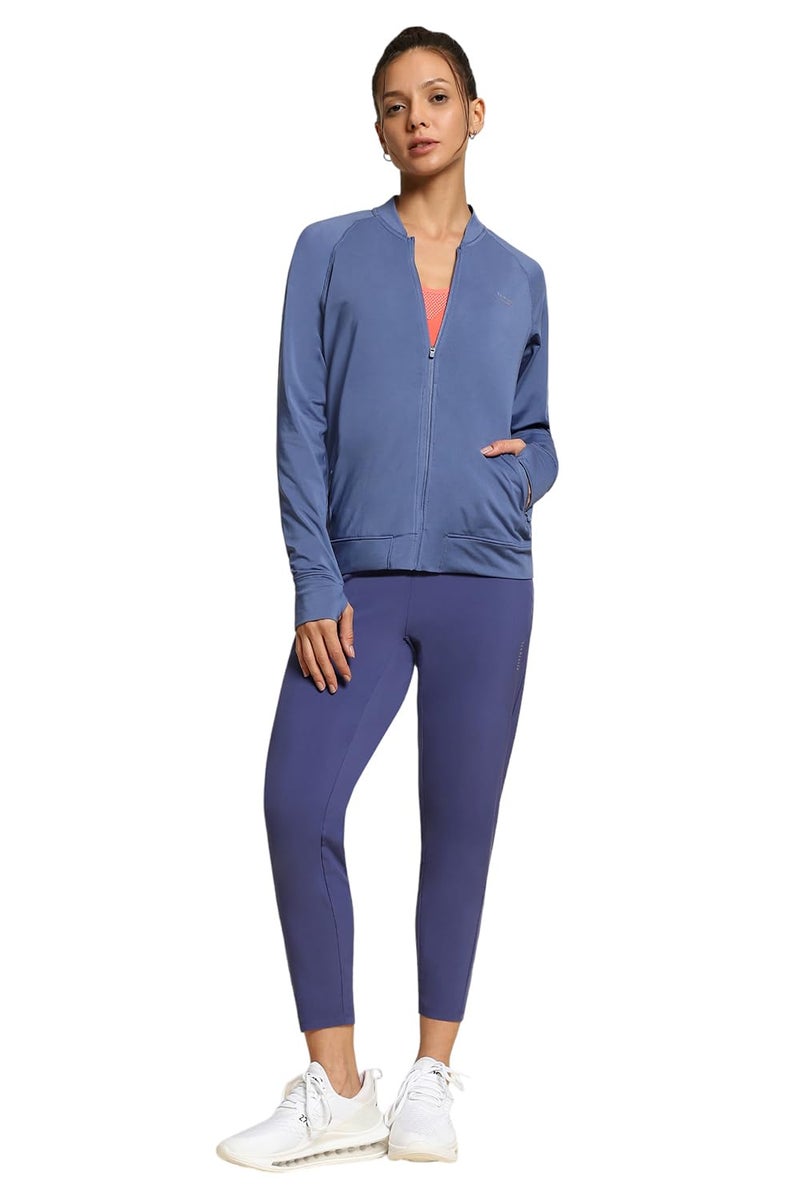 Van Heusen Proactive Elite Women Jacket - Polyester Spandex - High Stretch, Thumb Holes, Peach Finish_88603_Coastal Fjord_L - Image 5