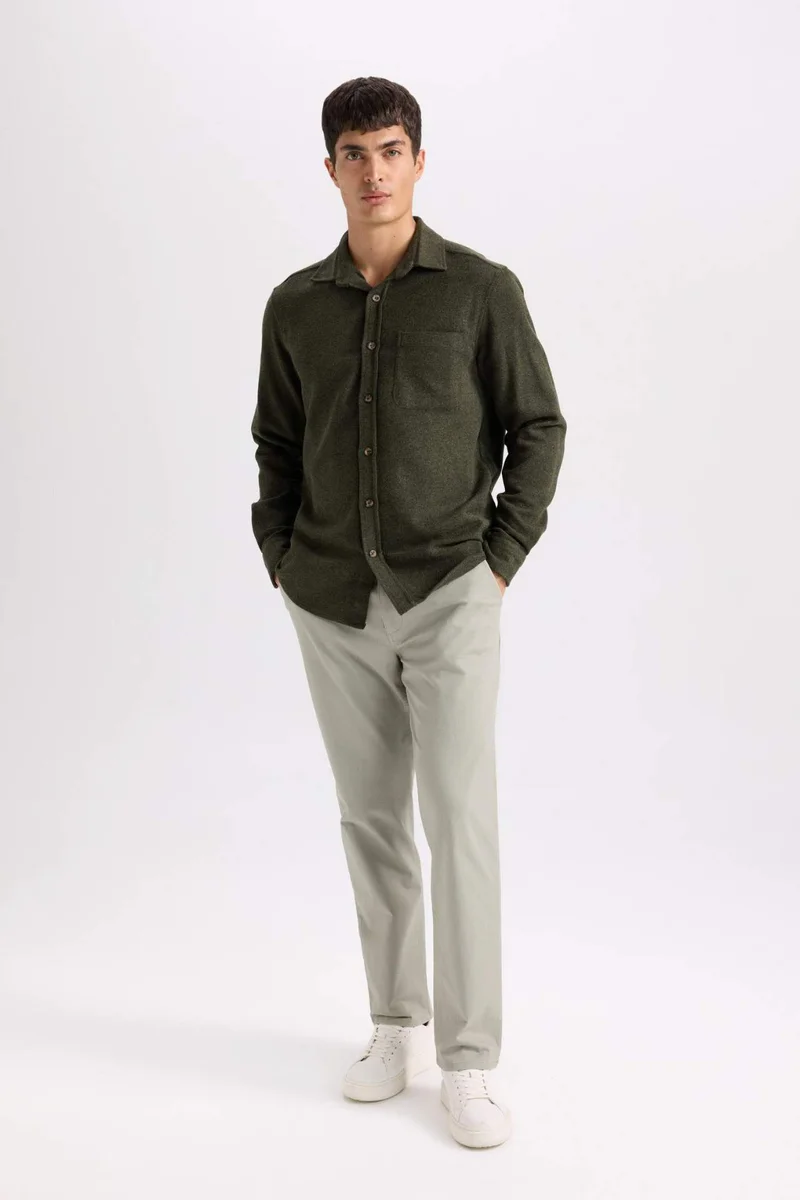 ديفاكتو Regular Hem Trousers