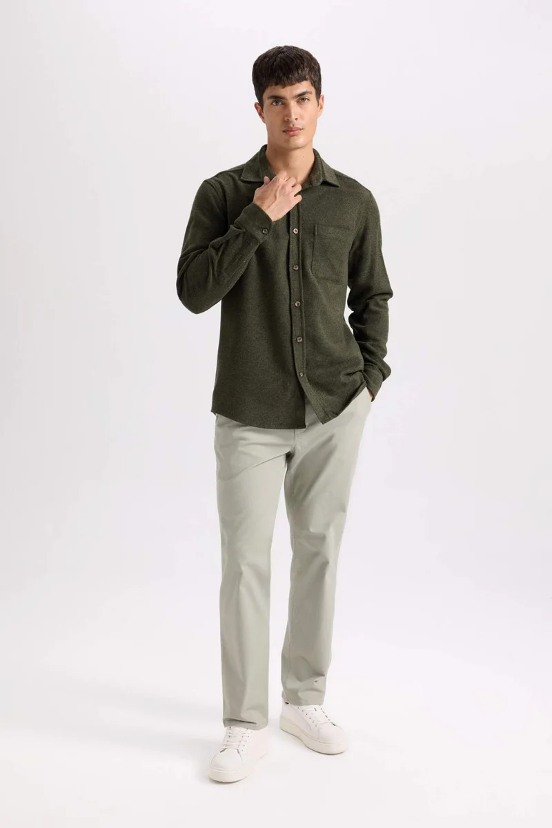 ديفاكتو Regular Hem Trousers