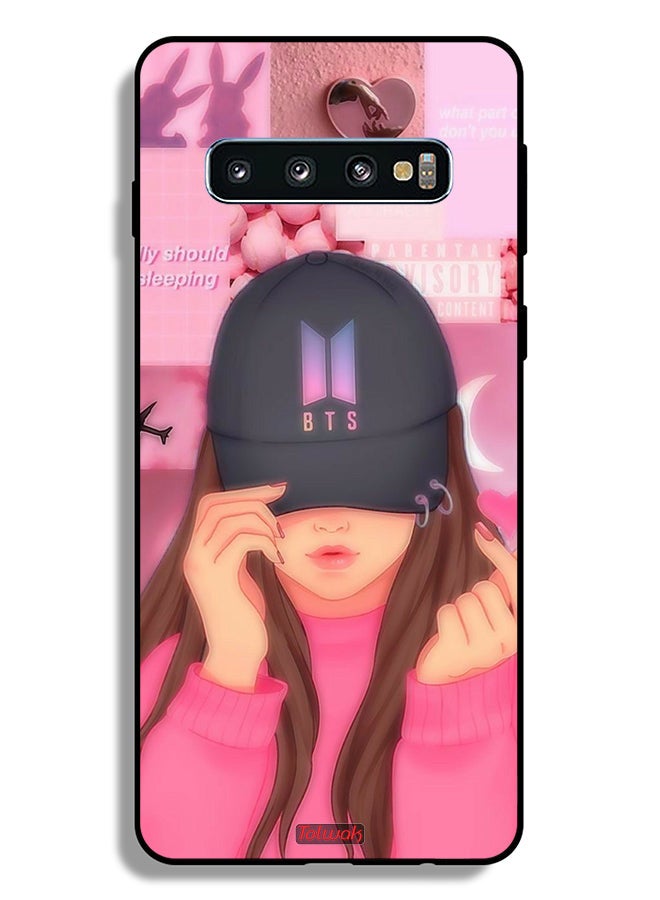 Tolwak Samsung Galaxy S10 Plus Protective Case Cover Cap Girl Snap - Image 2