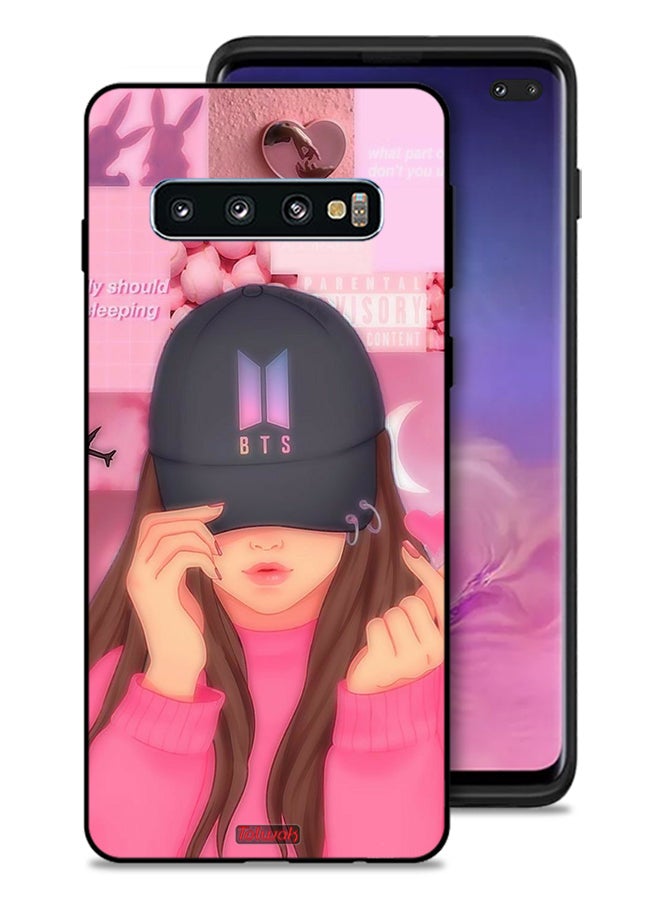 Tolwak Samsung Galaxy S10 Plus Protective Case Cover Cap Girl Snap - Image 1