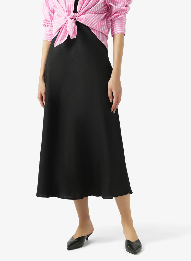 Ginger Black Kitten Heel Open Back Pumps for Women | Best Price UAE