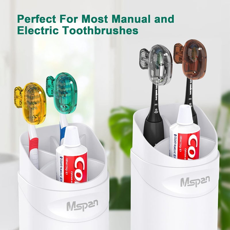 Mspan Toothbrush Protector Travel Cover: Brush Head Cap Cute Clip Case Bulk Guard - Oral Care Accessories Pod for Kids Adults - Image 4