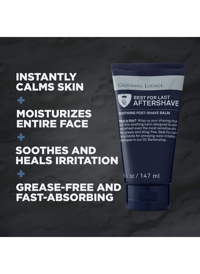 Grooming Lounge Rooming Lounge Best For Last Aftershave Soothing Aftershave Cream Fragrancefree No Sting Heals Razor Burn & Shaving Irritation 5 Oz. 2Pack Value Set  - Image 3
