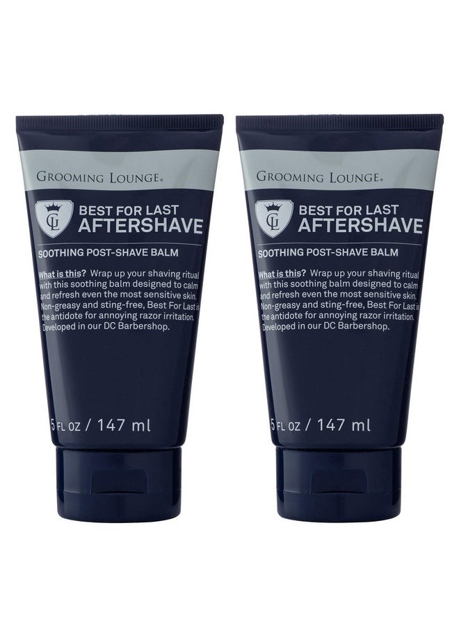 Grooming Lounge Rooming Lounge Best For Last Aftershave Soothing Aftershave Cream Fragrancefree No Sting Heals Razor Burn & Shaving Irritation 5 Oz. 2Pack Value Set  - Image 2