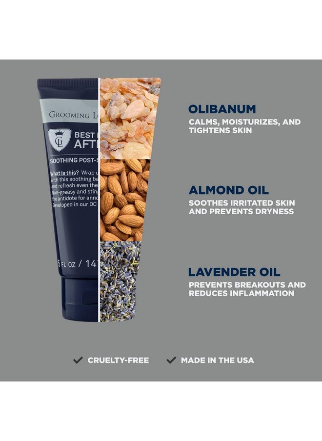 Grooming Lounge Rooming Lounge Best For Last Aftershave Soothing Aftershave Cream Fragrancefree No Sting Heals Razor Burn & Shaving Irritation 5 Oz. 2Pack Value Set  - Image 4