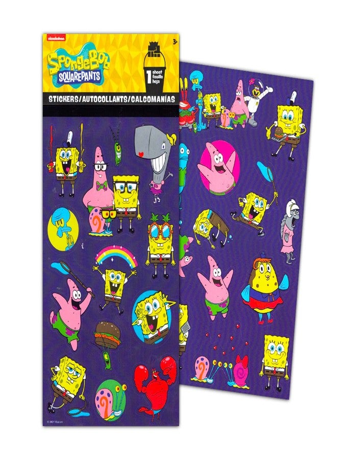Viacom Spongebob Stickers Variety Set for Kids, Toddlers ~ Bundle with Over 575 Spongebob Squarepants Stickers for Birthdays, Sticker Rewards, and More (Spongebob Party Favors) - Image 3