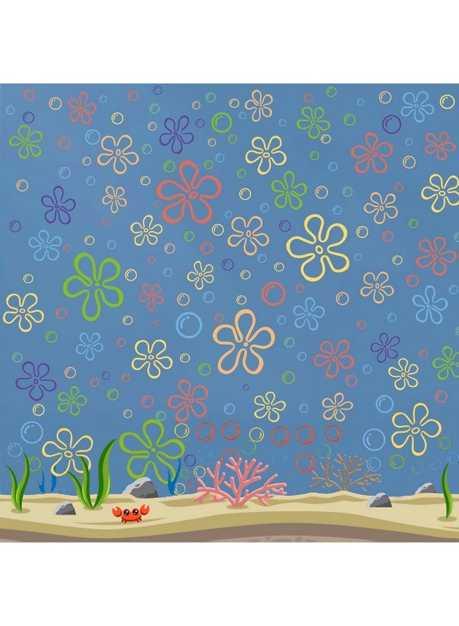 Finduat 159 Pcs Watercolor Flowers Bubbles Wall Decals Under The Sea Birthday Party Decorations Wall Stickers for Bedroom Bathroom Decor Wall Decor for Boys Girls Teens Adults - Image 3