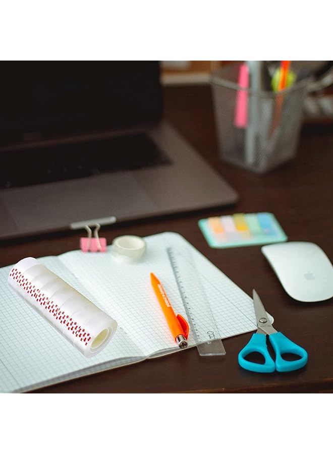 إيروريكس 15 لفة من شريط القرطاسية الشفاف بقطر 0.98 بوصة، شريط لاصق شفاف للمكتب والمنزل والمدرسة - Image 2