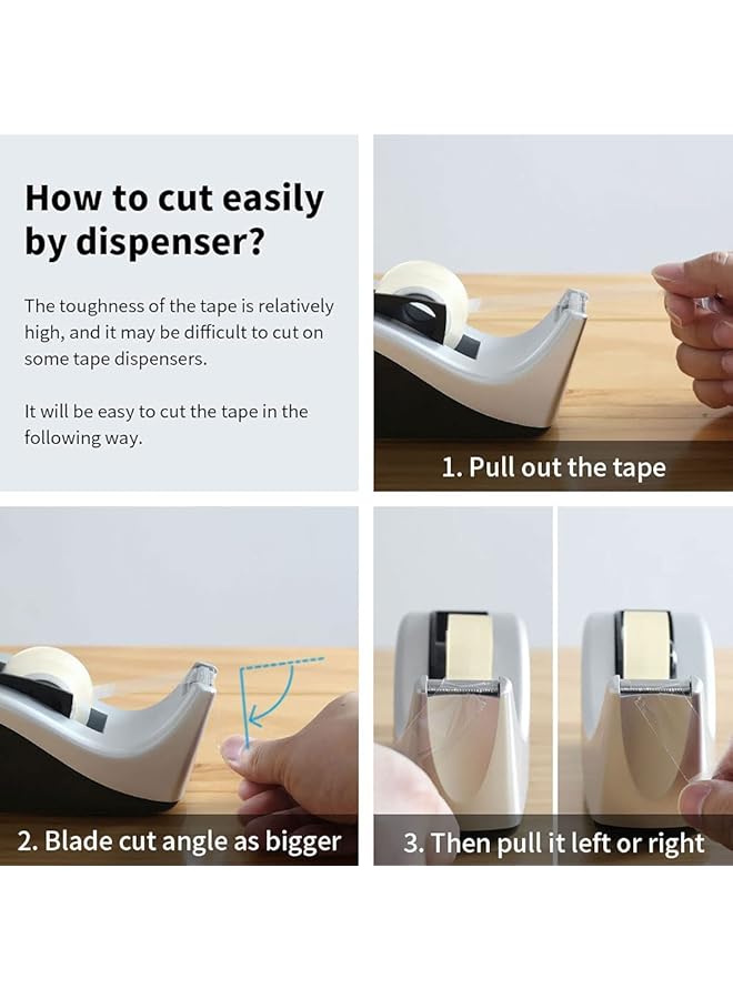 إيروريكس 15 لفة من شريط القرطاسية الشفاف بقطر 0.98 بوصة، شريط لاصق شفاف للمكتب والمنزل والمدرسة - Image 5