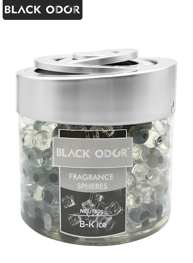 معطر جو بلاك أودور بي-كي آيس سبراي، 130 غرام، رائحة تدوم طويلًا، مناسب للمنزل والحمامات وخزائن الملابس ولوحة قيادة السيارة، BO-10 - Image 1