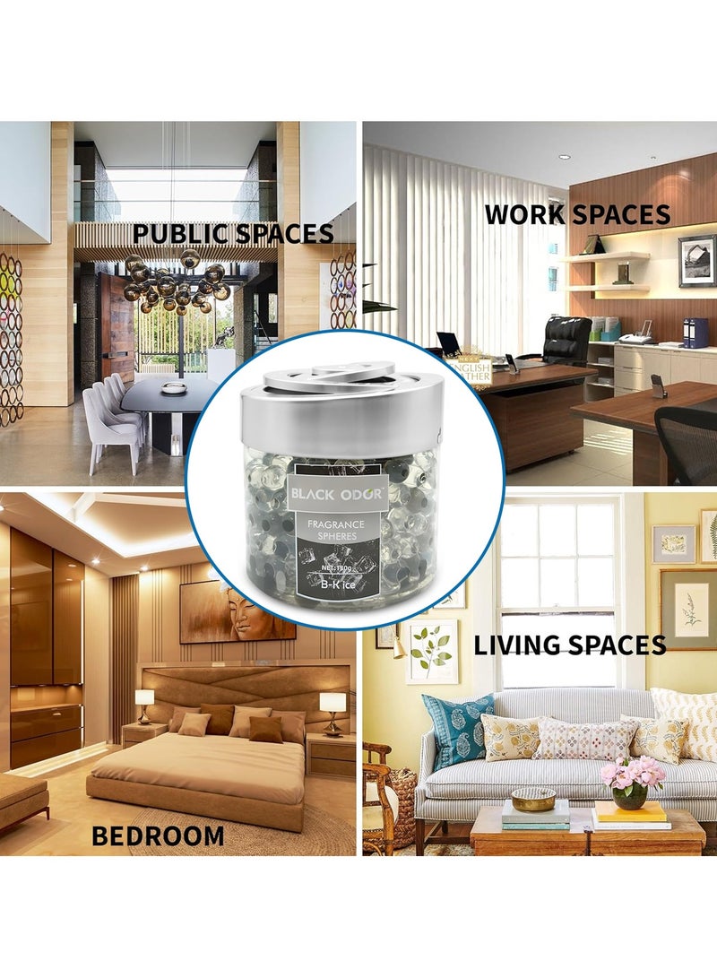 معطر جو بلاك أودور بي-كي آيس سبراي، 130 غرام، رائحة تدوم طويلًا، مناسب للمنزل والحمامات وخزائن الملابس ولوحة قيادة السيارة، BO-10 - Image 5