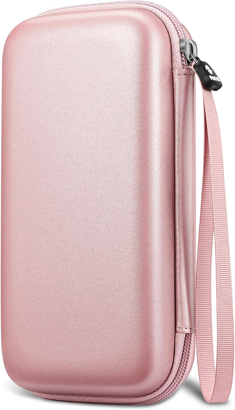 Fintie Graphing Calculator Carrying Case for TI-84 Plus CE, Hard EVA Shockproof Protective Box for TI-83 Plus CE/Casio fx-9750GII (Rose Gold) - Image 1
