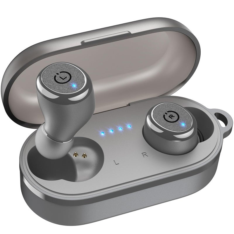TOZO سماعات أذن لاسلكية TOZO T10 بلوتوث 5.3، تخصيص EQ عبر التطبيق، تصميم مريح، 55 ساعة من وقت التشغيل، علبة شحن لاسلكية، صوت مقاوم للماء IPX8، سماعة داخل الأذن، إصدار جديد - Image 1