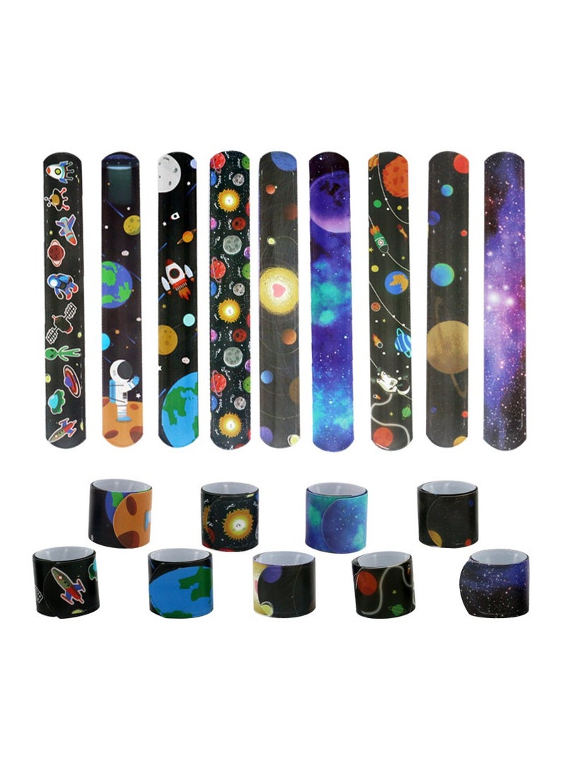 MissTiara New Rocket Spaceship Astronaut Space Party Favor Set, Hair Tie Ring Key Chain Barrette and Pop Ring, Perfect Gift, Very Novelty Party Favor Set  - Image 3