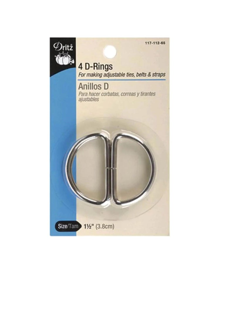 Dritz - D Ring Silver 1-1/2 Inches - Image 1