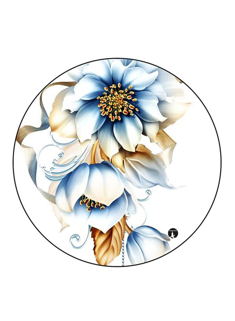 Flowers Printed Mouse Pad Multicolour