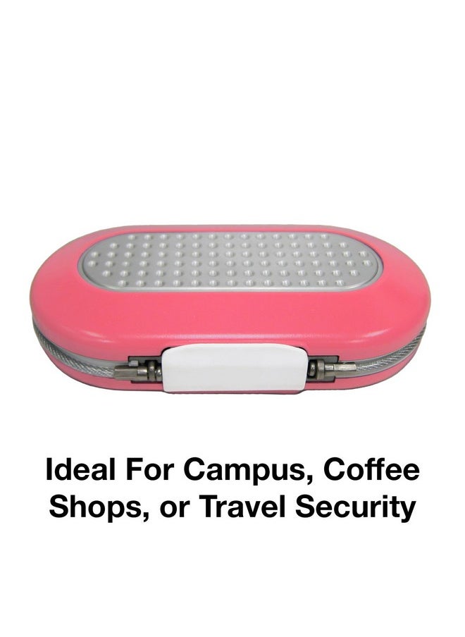 Master Lock Master Lock Pink Portable Small Lock Box, Set Your Own Lock Combination Portable Safe, Personal Travel Safe for Phone, Passport, Money, 5900DPNK  - Image 1