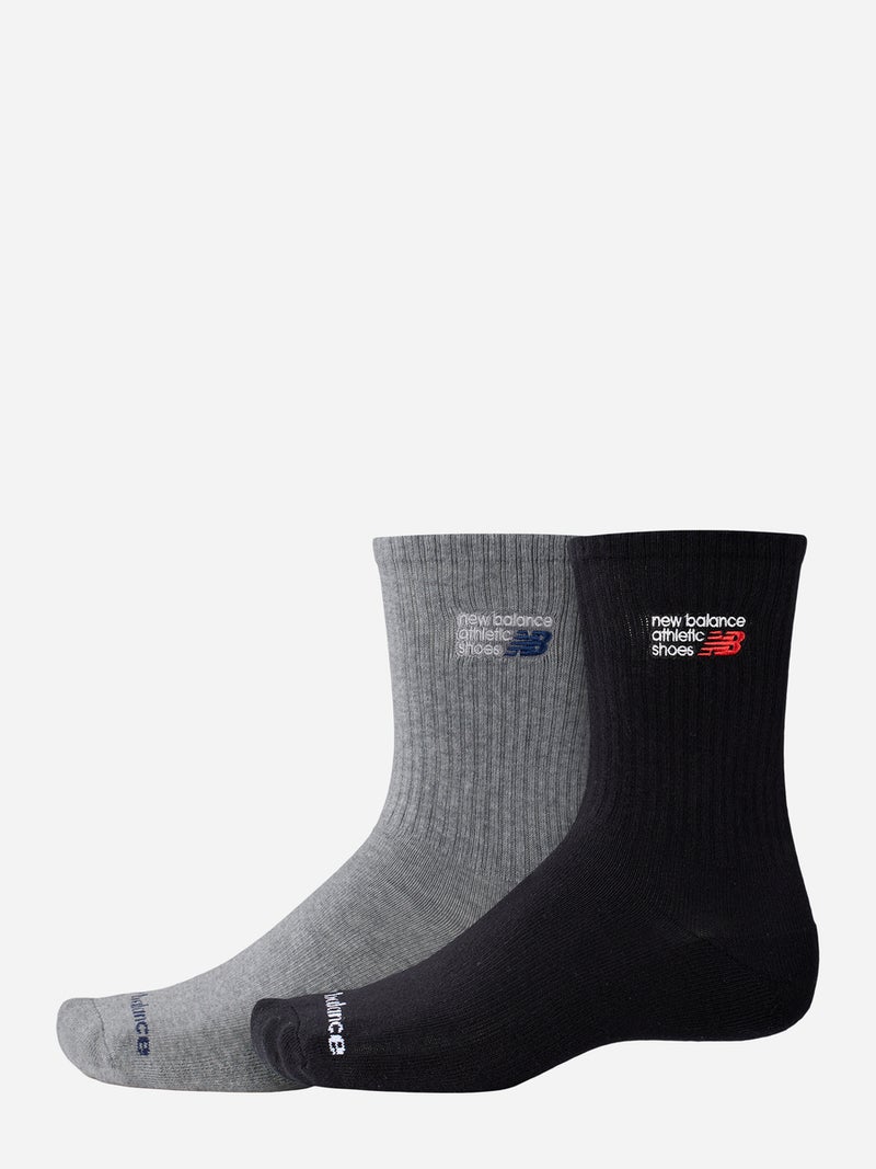 New Balance Pack of 2 - Embroidery Graphic Midcalf Socks - Image 1